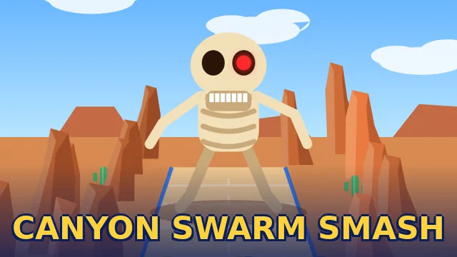 Free online crowd shooter game with multiplier gates, a blue cannon swarm and a giant skeleton boss